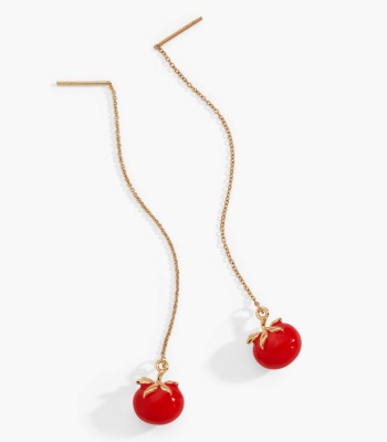 Farmers' Market Tomato Threader Earrings