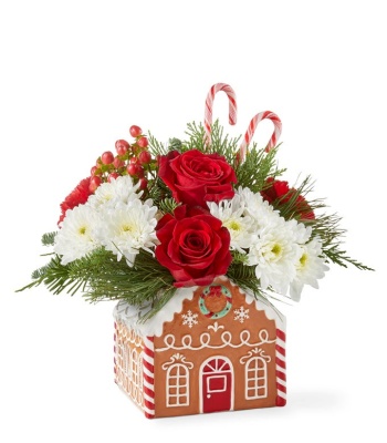 Festive Christmas Flower Arrangement