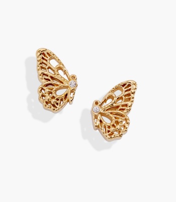 Filigree Butterfly Stud Earrings