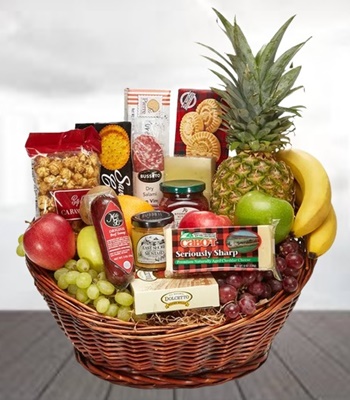 Gourmet and Fruit Basket