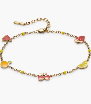 Fruit Inline Charm Anklet