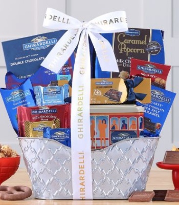 Ghirardelli® Milk and Dark Chocolate Gift Basket