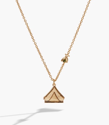 "Glow With The Flow" Camping Tent Necklace