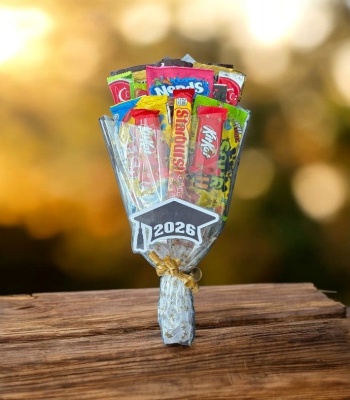 Graduation Candy Bouquet - Chocolate & Candy Mix