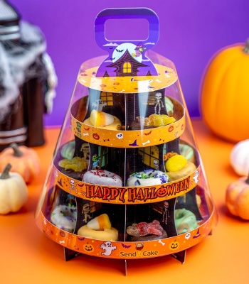 Halloween Donut Tower