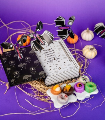 Halloween Spell Book With Mini Cake Donuts