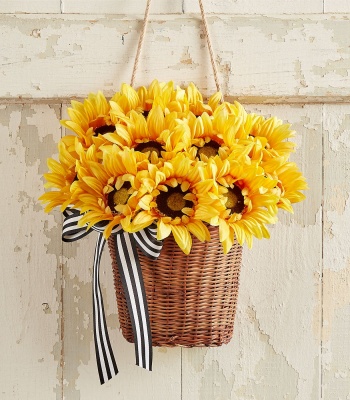 Hanging Sunflower Basket