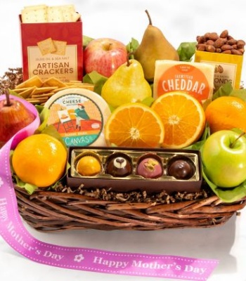Happy Mother's Day Deluxe Fruit Basket