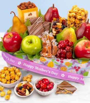 Happy Mother's Day Orchard Delight Fruit Basket
