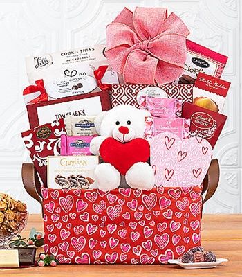Happy Valentine's Day Gift Basket