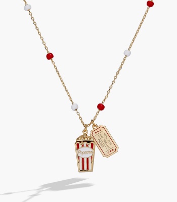 'Here For The Drama!' Popcorn Charm Locket Pendant