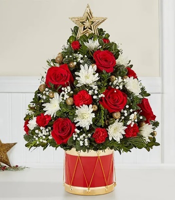 Christmas Holiday Flower Tree