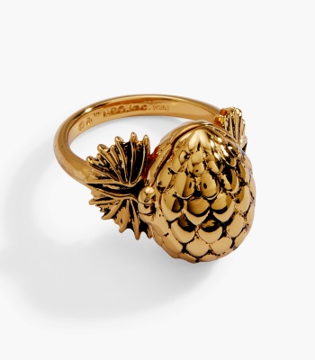 House Of The Dragon 'Fire Will Reign' Dragon Egg Locket Ring