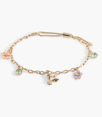 Hummingbird Multicharm Adjustable Anklet