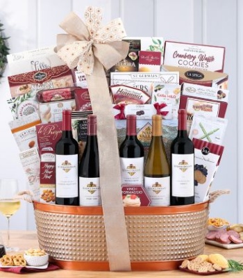 Kendall-Jackson Vintner's Reserve 5-Bottle Wine & Gourmet Gift Basket