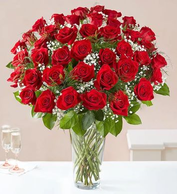 Valentine's Day Red Roses - Long Stem Red Roses