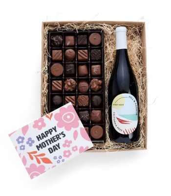Mother's Day Gourmet Chocolate & Red Wine