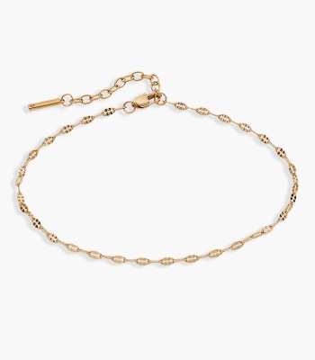 Multi Faceted Chain Anklet