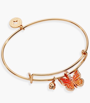 New York Botanical Garden Monarch Butterfly Charm Bangle