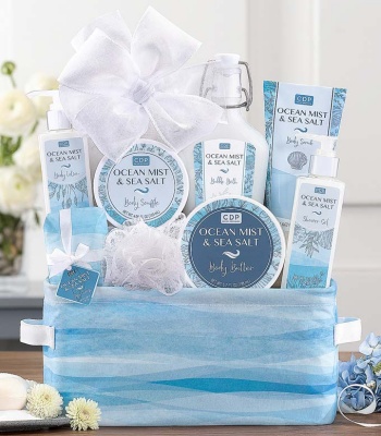 Ocean Mist & Sea Salt Spa Gift Basket