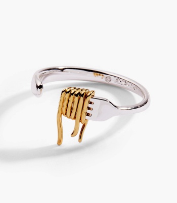 Pasta Girl Spaghetti Fork Ring