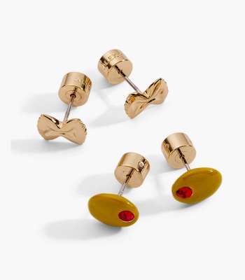 Pasta Girl Stud Earrings Set Of 2