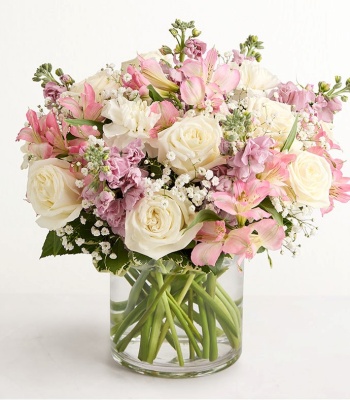 Pink & White 'Loving Sentiments' Bouquet