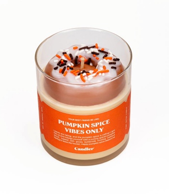 Pumpkin Spice Donut Candle