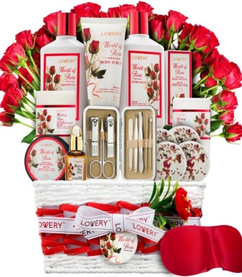 Red Roses And Spa Gifts For Women