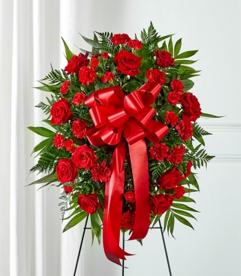 Red Sympathy Standing Spray