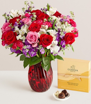 Romantic Flower Bouquet - Assorted Blooms