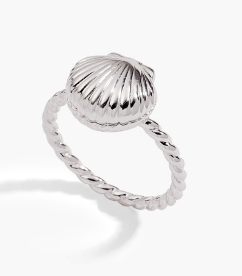 Salt + Sea 'Seashells Are Love Letters In The Sand' Locket Ring