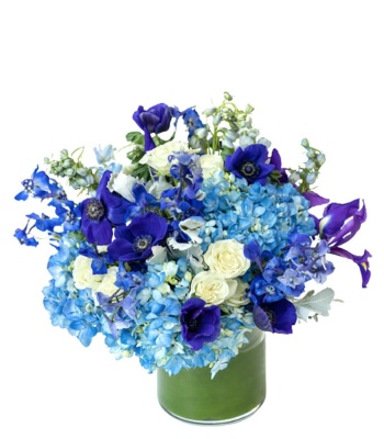 September Birthstone Sapphire Flower Arrangement