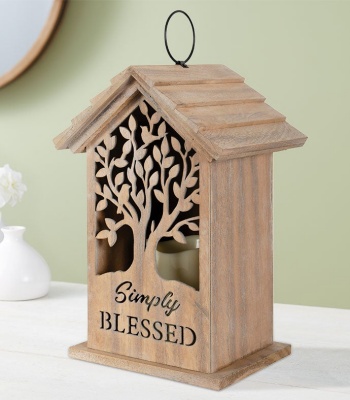 "'Simply Blessed' Light-Up Lantern"