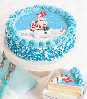 Snowman Cake