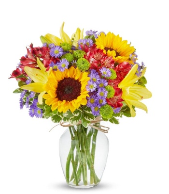 Sunshine Bouquet  Mixed Yellow & Orange Flowers