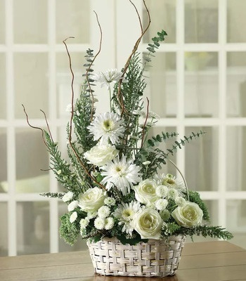 Sympathy Flower Basket