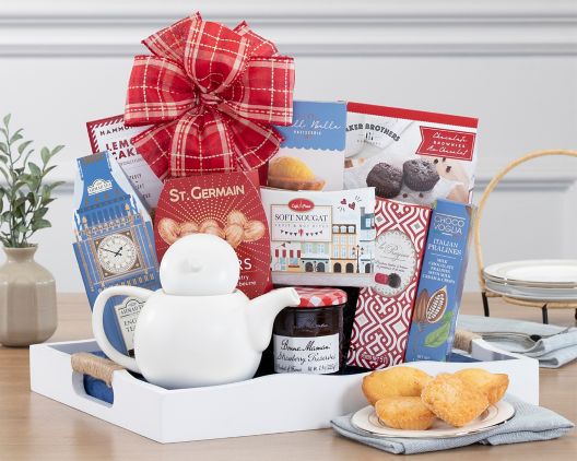 Tea And Snacks Gift Basket