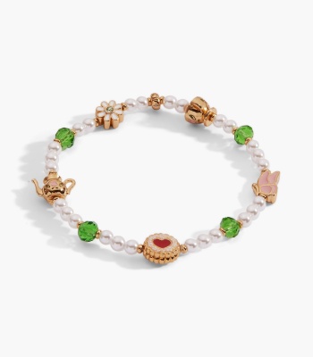 Tea Party Beaded Stretch Bracelet