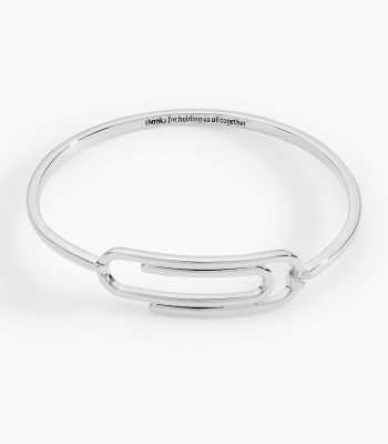 'Thanks For Holding Us All Together' Paperclip Tension Bangle
