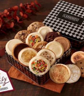 Thanksgiving Cookie Gift Tin - Assorted Cookies