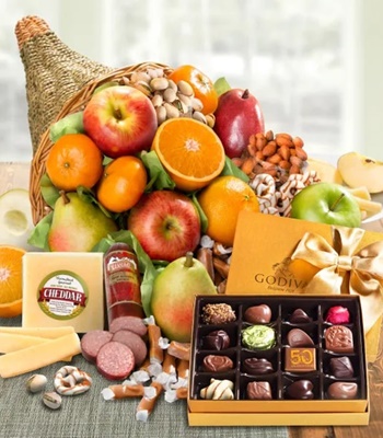 Thanksgiving Fruit Gift Basket