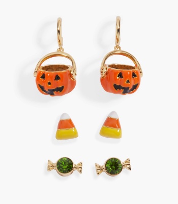 'Trick Or Treat' Earring Set Of 3