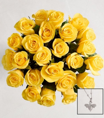 Two Dozen Yellow Roses