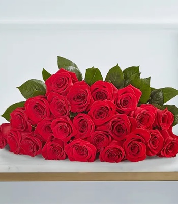 Red Rose Bouquet - Dozen Roses