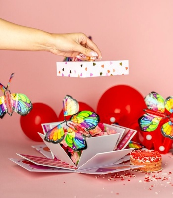 Valentine's Day Confetti Hearts Explosion Bundle