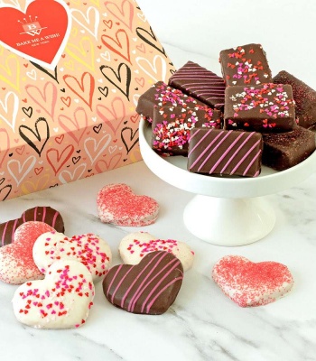 Valentine's Day Cookies & Brownies Gift Box