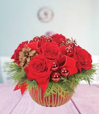 Red Velvet Ornament Bouquet