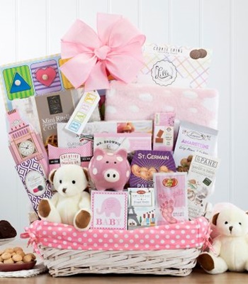 Welcome home baby hot sale girl gift baskets