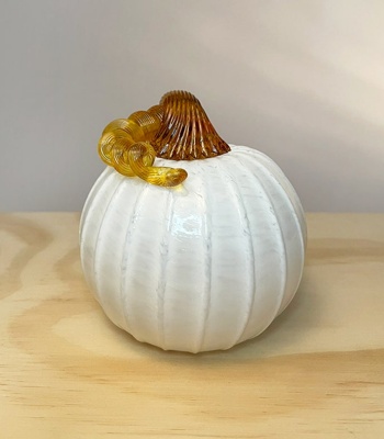 White Glass Pumpkin